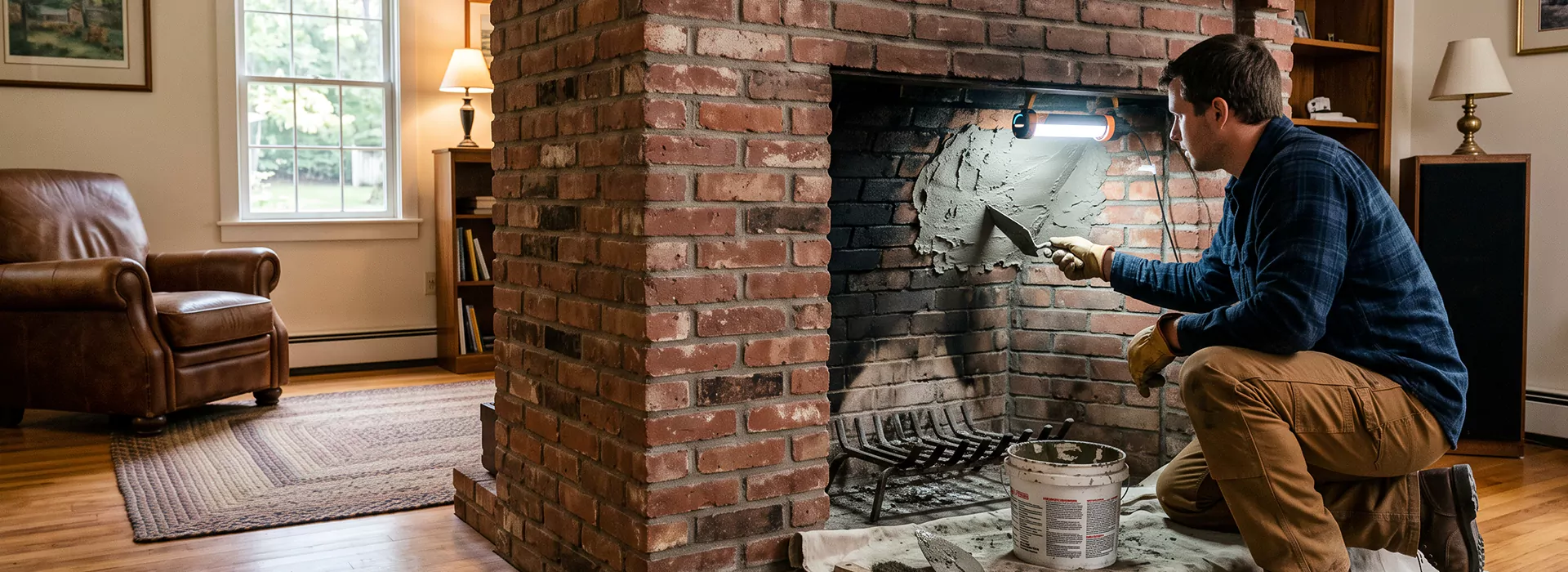 Fireplace Smoke Chamber Repair in Edison