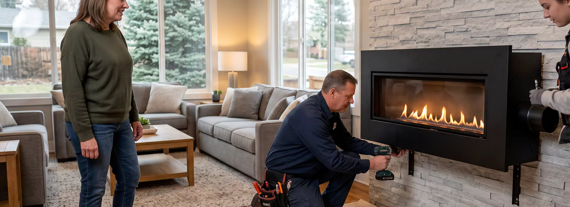 Floating Fireplace Installation Edison, NJ