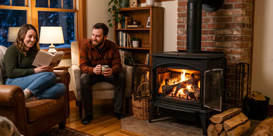 Faux and Fake Wood Burning Stove Logs Edison