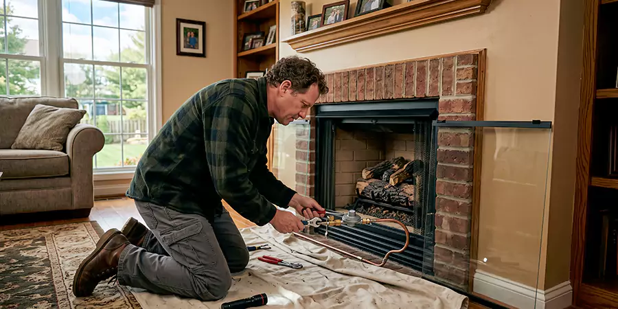 Propane Fireplace Regulator and Gas Line Repair Edison