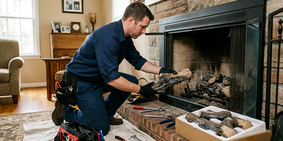 Ventless Gas Log Replacement Edison