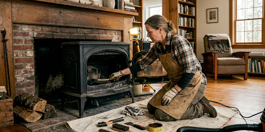 Wood Stove Restoration Edison